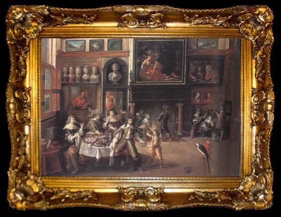 framed  Peter Paul Rubens The Great Salon of Nicolaas Rockox